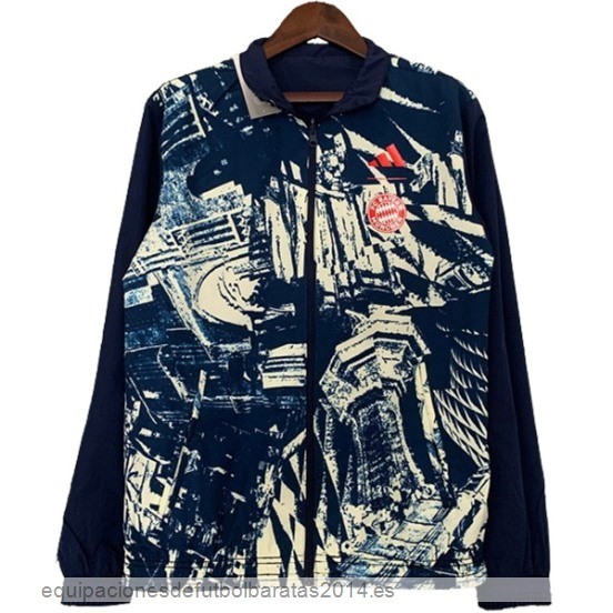 Nuevo Rompevientos Bayern Munich 23/24 Azul Marino Rojo Baratas